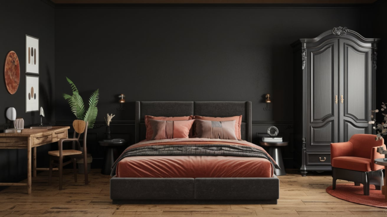 21 Black and Rust Bedroom Ideas