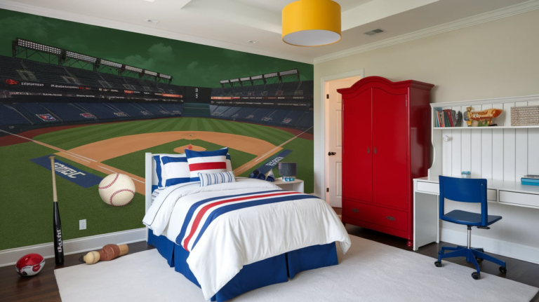 24 Sports Themed Bedroom for Boys Ideas