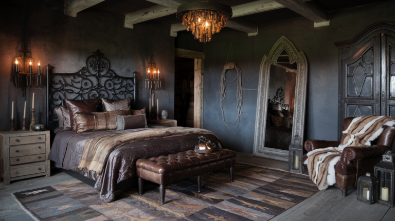 24 Dark Western Bedroom Ideas