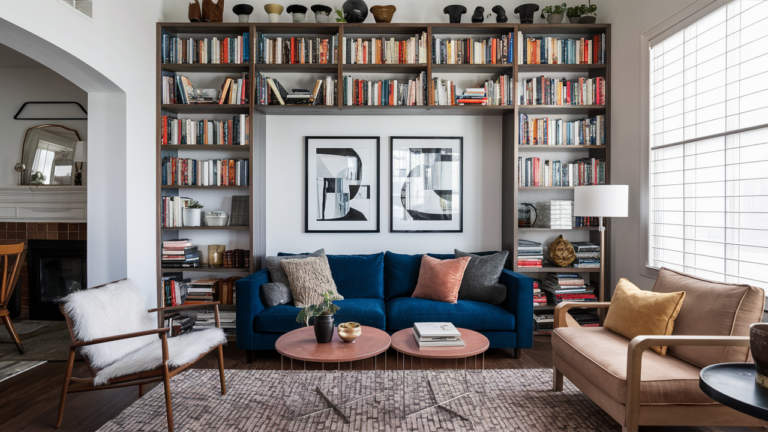 20 Bookshelves in Living Room Ideas